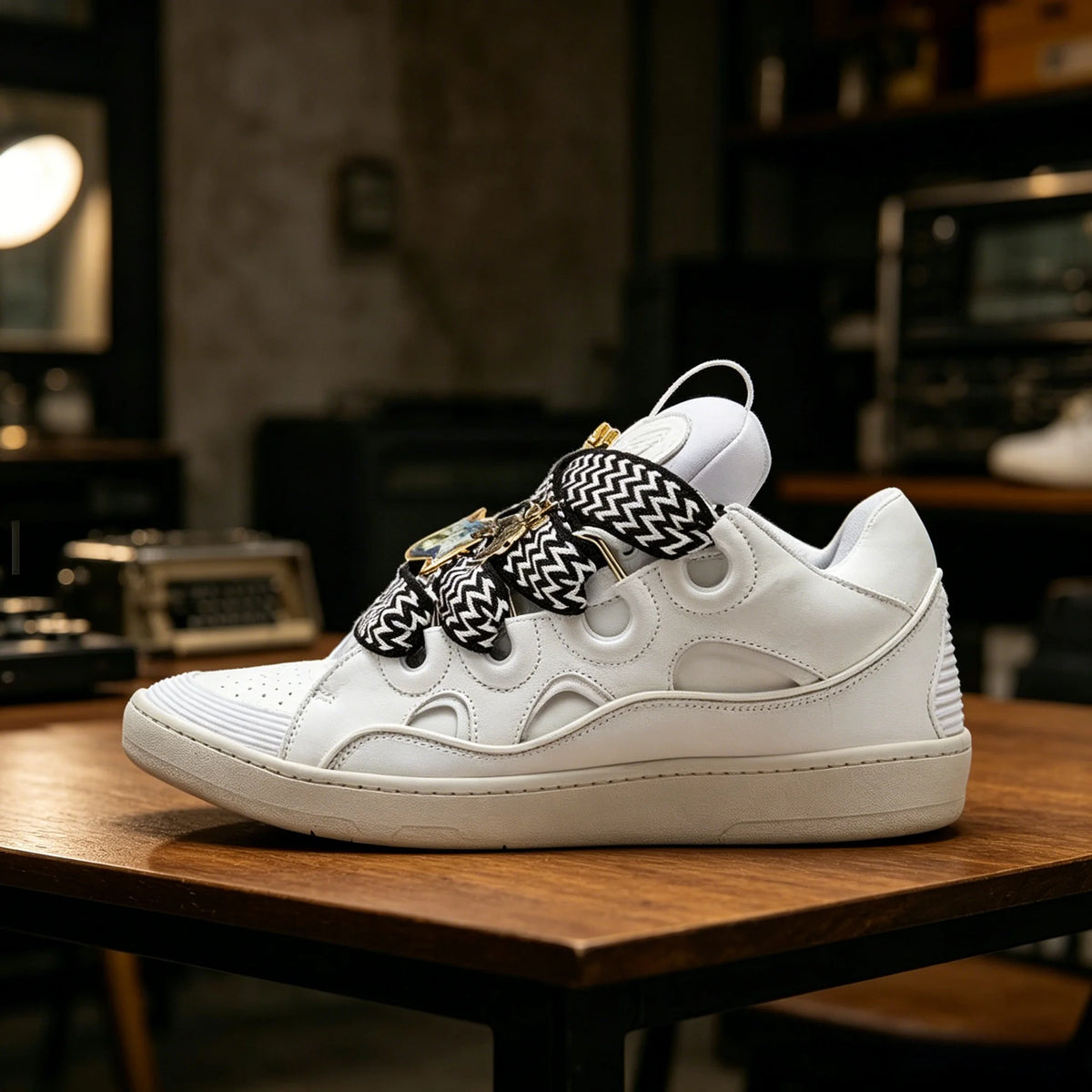 Uniszex Streetwear Sportcipő Kerek Orral Fűzős