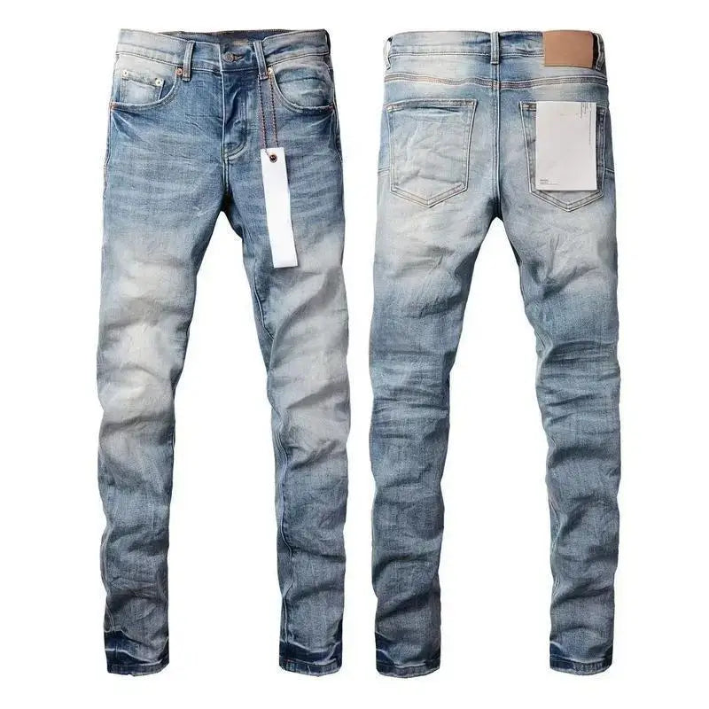 N16 Szín Férfi Szaggatott Farmer Nadrág Festékpöttyös Streetwear