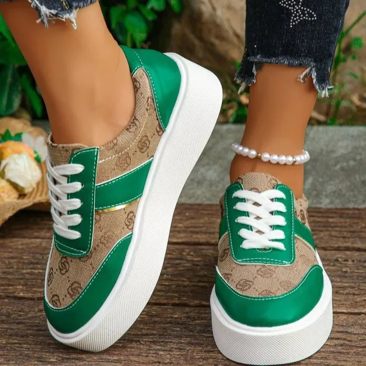 Női Csíkos Slip-On Clog Szandálok Közepes Sarkúval